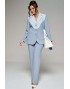 BEAUTIFUL-FREE 6209 голубой Костюм брючный