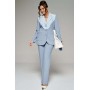 BEAUTIFUL-FREE 6209 голубой Костюм брючный