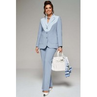 BEAUTIFUL-FREE 6209 голубой Костюм брючный