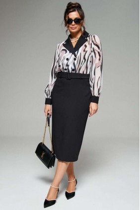 BEAUTIFUL-FREE 6281 чёрный Платье