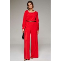 BEAUTIFUL-FREE 6285 алый Комбинезон