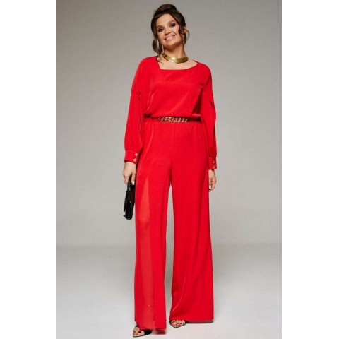 BEAUTIFUL-FREE 6285 алый Комбинезон