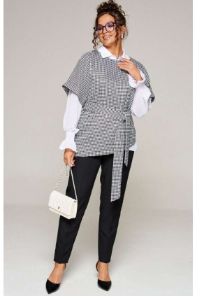 BEAUTIFUL-FREE 6349 чёрно-белый Комплект