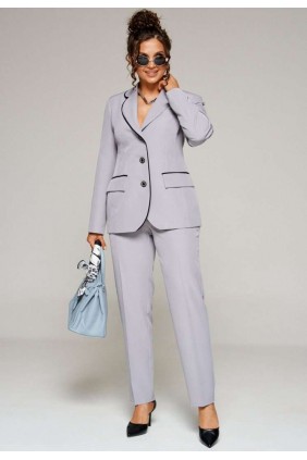 BEAUTIFUL-FREE 6353 серый Костюм брючный