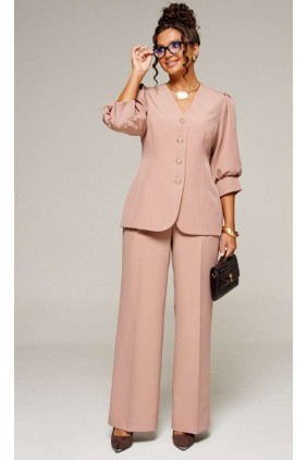 BEAUTIFUL-FREE 6372 мокко мусс Костюм брючный