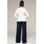 BEAUTIFUL-FREE 6373 молочный + темно-синий Костюм брючный