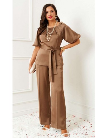 BEAUTIFUL-FREE 6381 золотистый Костюм брючный