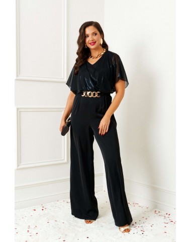 BEAUTIFUL-FREE 6391 черный/прозрачный Комбинезон