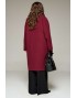 BEAUTIFUL-FREE 7015 бордовый Пальто