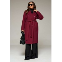 BEAUTIFUL-FREE 7015 бордовый Пальто
