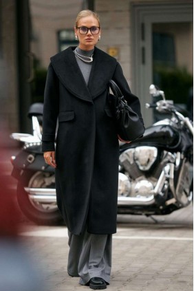 BEAUTIFUL-FREE 7019 черный Пальто