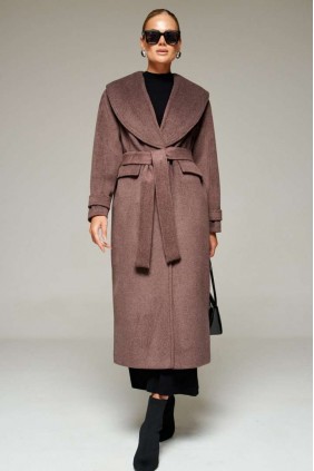 BEAUTIFUL-FREE 7019 какао Пальто