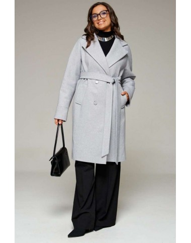 BEAUTIFUL-FREE 7020 светло-серый Пальто