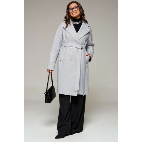 BEAUTIFUL-FREE 7020 светло-серый Пальто