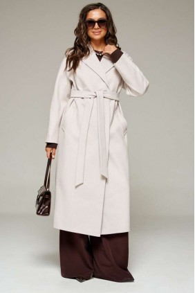 BEAUTIFUL-FREE 7023 бежевый Пальто