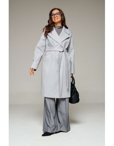 BEAUTIFUL-FREE 7024 светло-серый Пальто