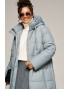 BEAUTIFUL-FREE 8022 серо-голубой Пальто